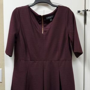 Lane Bryant Maroon Short Sleeve Dress